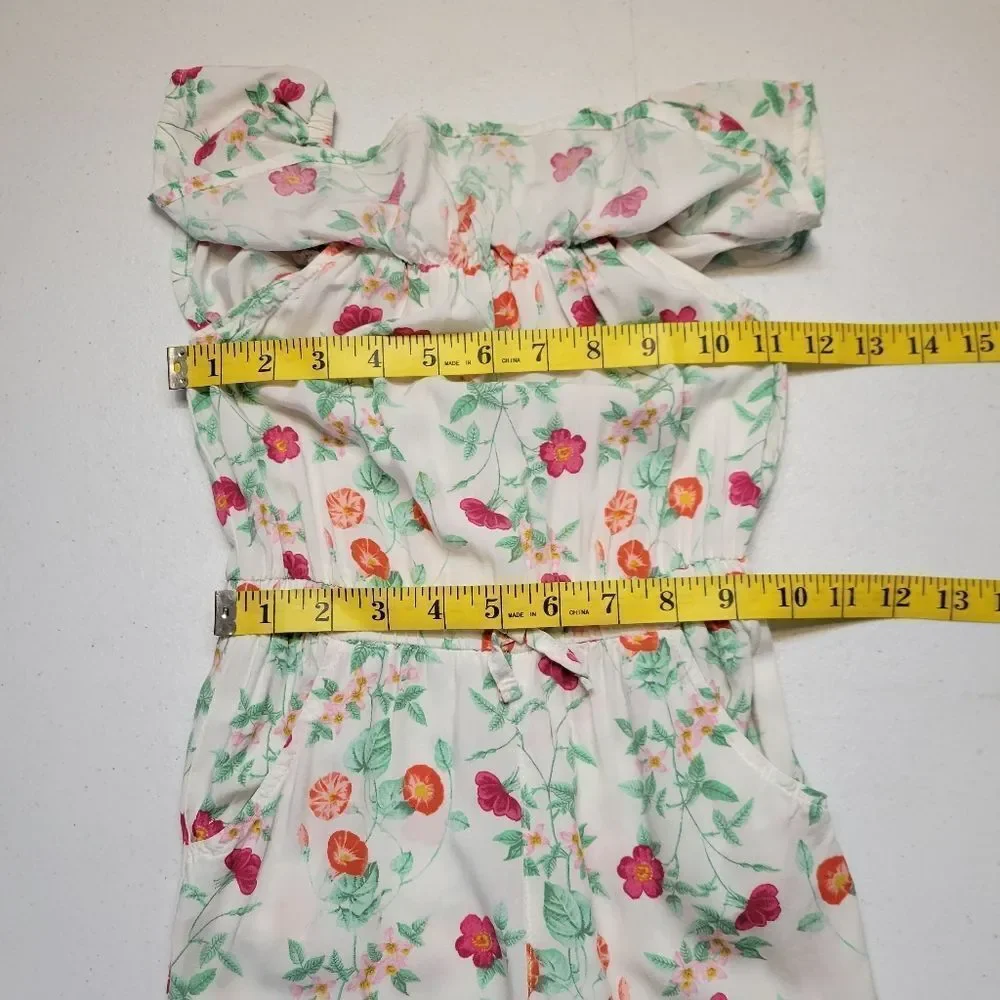 Old Navy Girls Floral Off Shoulder Kids Jumpsuit